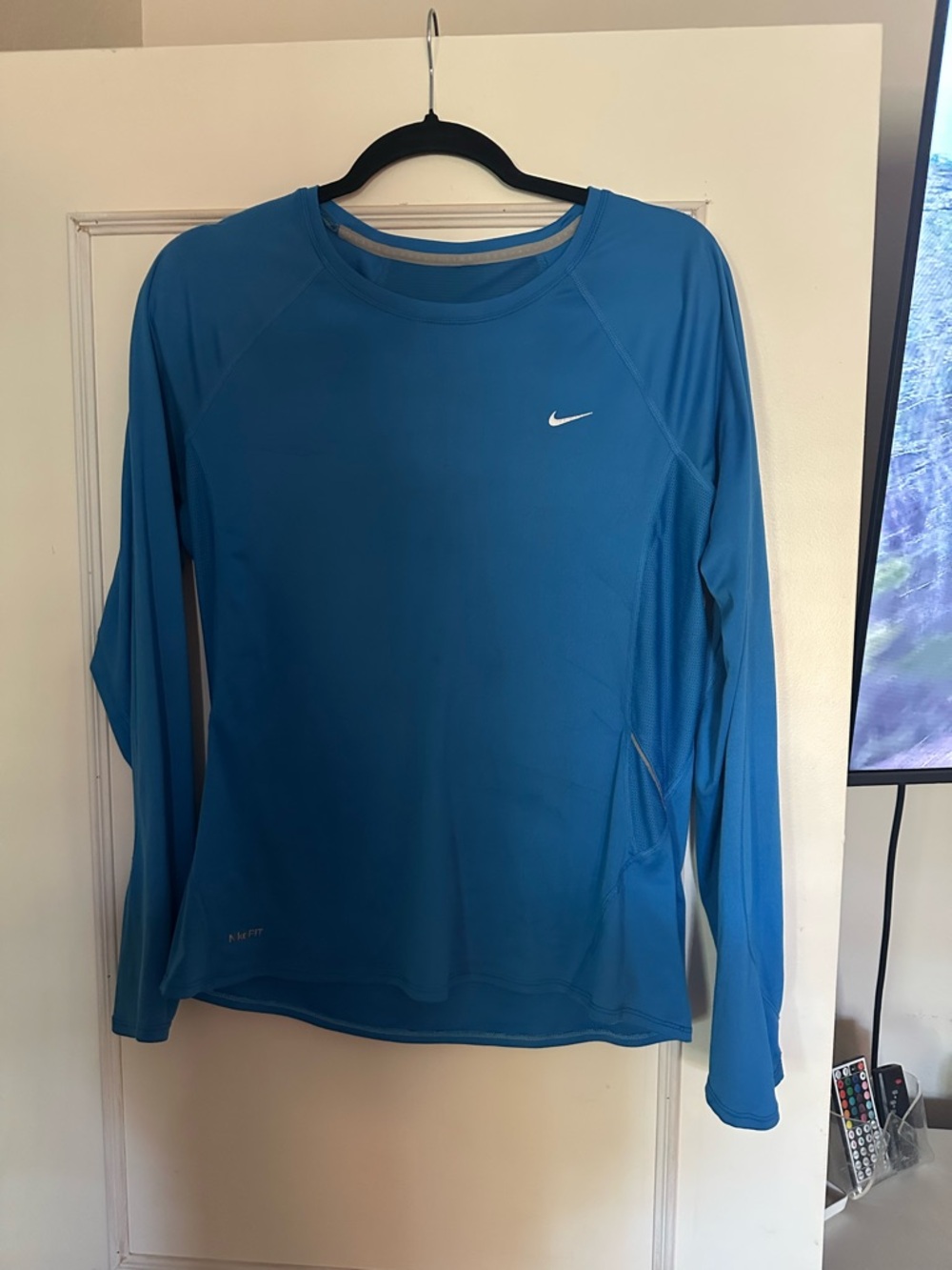 Nike Light Blue Performance Long Sleeve Top